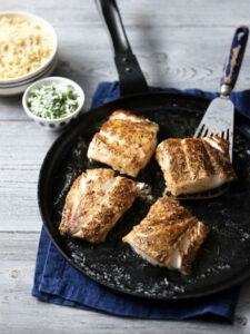 Blackened Fish Recipe with Couscous and Fresh Coconut Relish